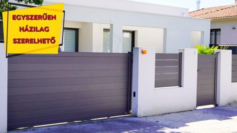 Modern alumínium kerítés az XXL kerítés kínálatában